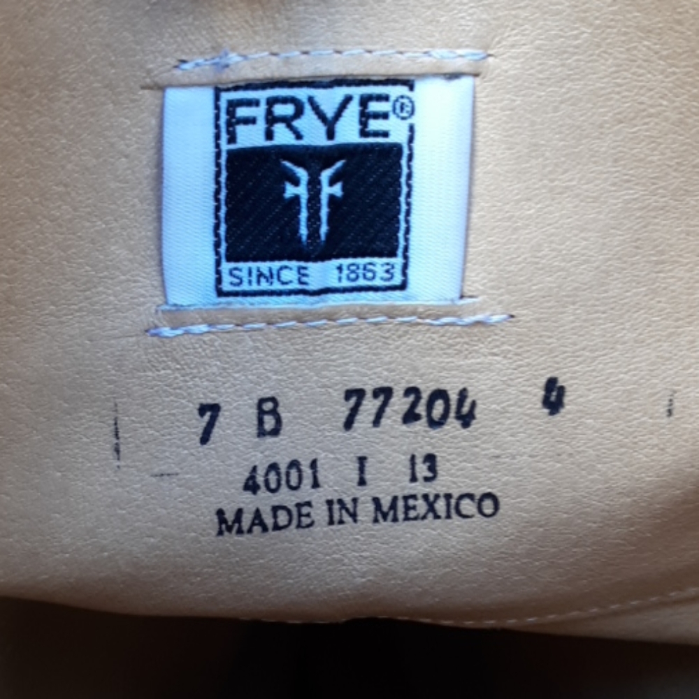Frye melissa button tall brown leather boots sz 7 - Picture 5 of 8